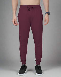 Classic Fit Unisex Summer Joggers Maroon