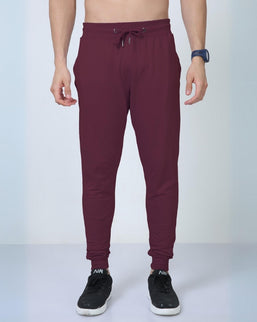 Classic Fit Unisex Summer Joggers Maroon