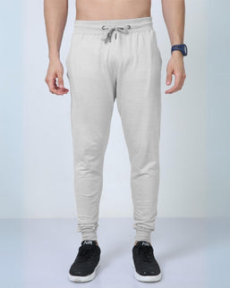 Classic Fit Unisex Summer Joggers Grey Melange