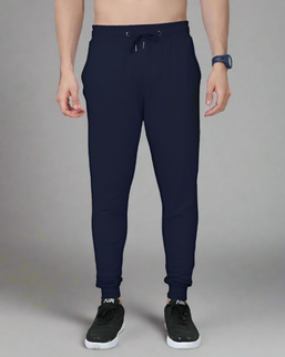 Classic Fit Unisex Summer Joggers Navy Blue