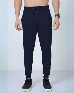 Classic Fit Unisex Summer Joggers Navy Blue