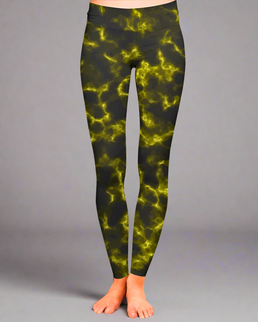 Fireball Tie Dye Workout Leggings for Women