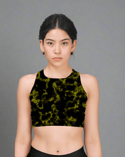 Fireball Tie Dye Printed Sports Bra