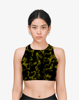 Fireball Tie Dye Printed Sports Bra