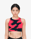 Liquid Pink Printed Sports Bra