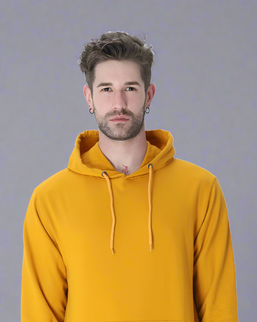 Men's Premium Hooded Sweatshirt Mustard Yellow