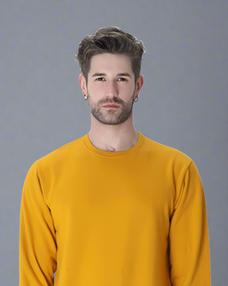 Men's Classic Fit Premium Sweatshirt Mustard Yellow