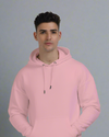 Men's Premium Heavyweight Oversized Hooded Sweatshirt Light Baby Pink