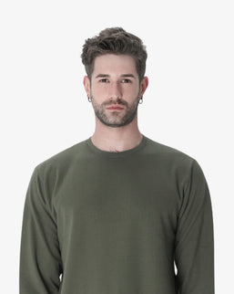 Men's Classic Fit Premium Sweatshirt Olive Green