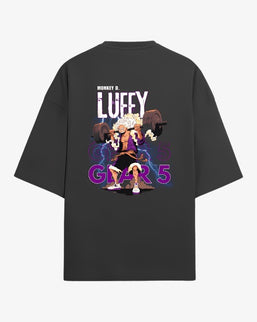 One Piece Luffy D. Monkey Gear 5 Unisex Terry Oversized T-Shirt