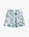 Playful Doodle All-Over Printed Knit Shorts-Unisex