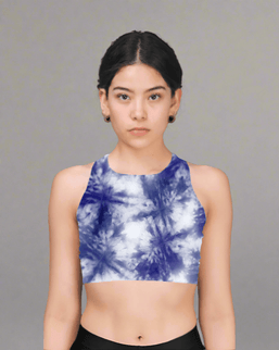 Shibori Tie Dye Workout Leggings for Women