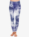 Shibori Tie Dye Workout Leggings for Women