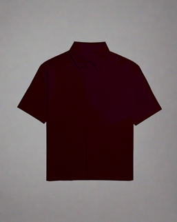 Unisex Oversized Fit Classic Shirt Maroon