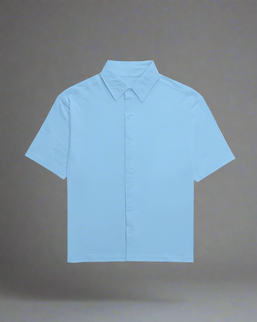 Unisex Oversized Fit Classic Shirt Baby Blue