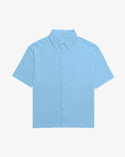 Unisex Oversized Fit Classic Shirt Baby Blue