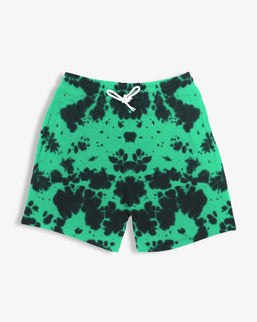 Unisex_Tie_Dye_Shorts_Green_Black