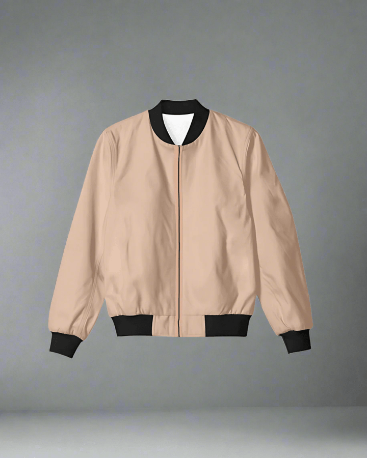 Women-Solid-Bomber-Jacket-Dusty-Rose