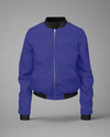 Women-Solid-Bomber-Jacket-Midnight-Blue