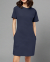 Women's T-Shirt Navy Blue Dress