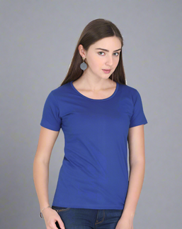 Women's Round Neck Half Sleeve Classic