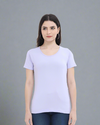 Women's Round Neck Half Sleeve Classic Lavender