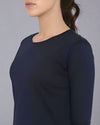 Women’s Black 3/4th Sleeve T-Shirt