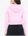 Women's Crop Hoodie- Light PInk