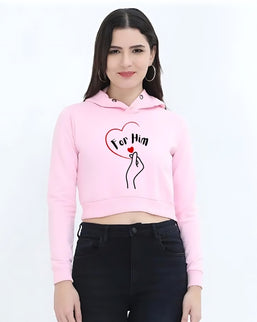 Women_sPinkCropHoodie-K-PopHeartStylePrinted