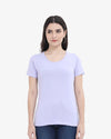 Women's Round Neck Half Sleeve Classic Lavender