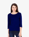 Women’s Royal Blue 3/4th Sleeve T-Shirt