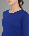 Women’s Royal Blue 3/4th Sleeve T-Shirt