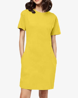 Women's T-Shirt Golden Yellow Dress