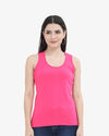 Women's Tank Top Super Combed Cotton Pink