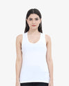 Women's Tank Top Super Combed Cotton White