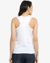 Women's Tank Top Super Combed Cotton White