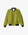 Unisex Solid Bomber Jacket - Olive