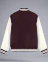 unisex_varsity_jacket_Maroon_back