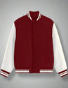 unisex_varsity_jacket_Red_Front